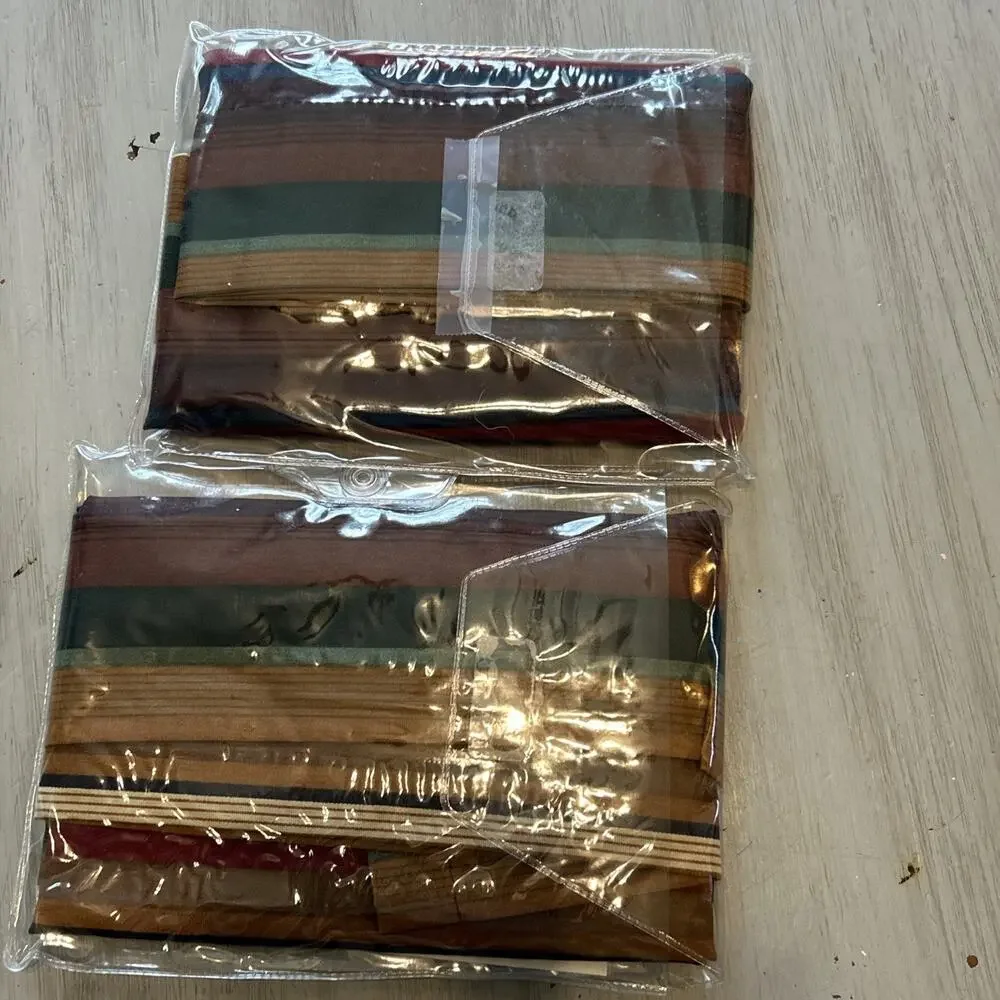 NEW Vtg Dan Rivers San Jose Southwestern Cornice Valance Curtains Lot Of 2